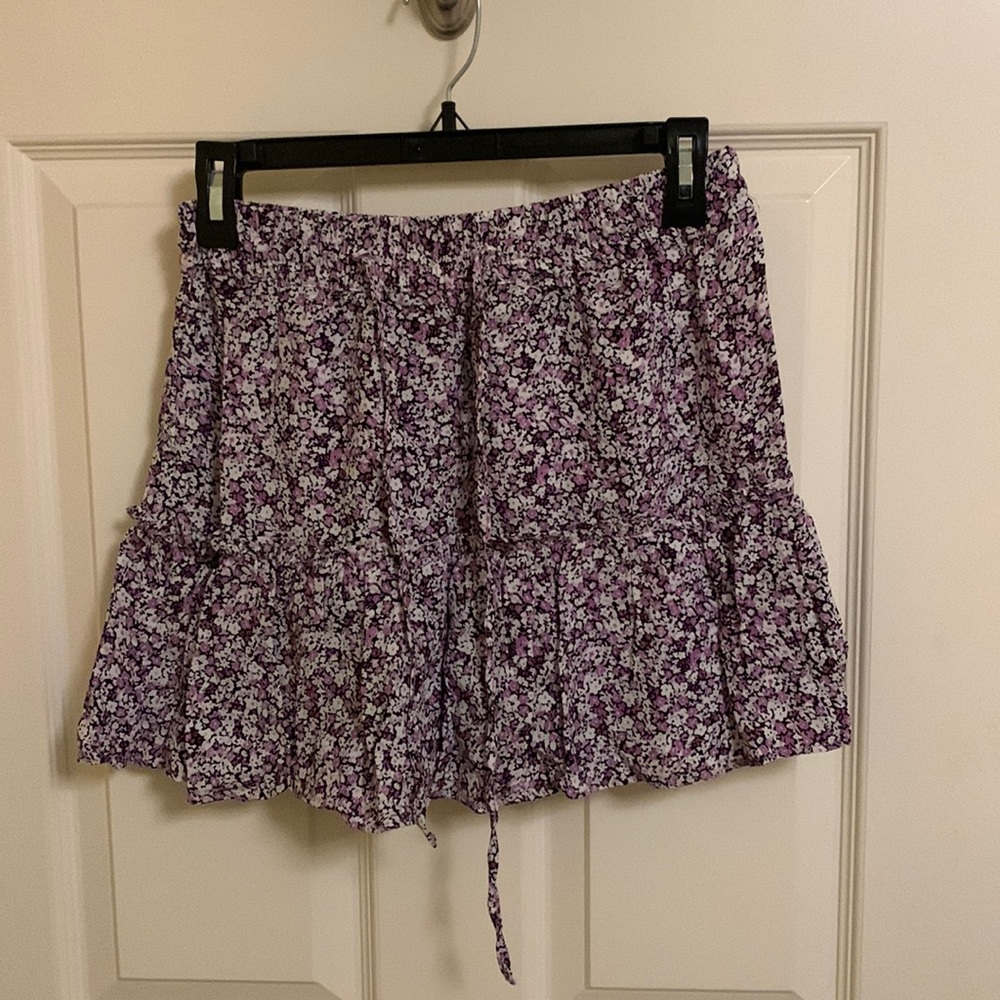 Zara Floral Skirt with built in shorts